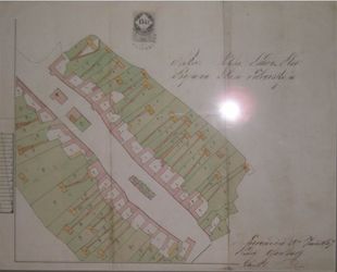 Geometrický plán obce z roku 1867